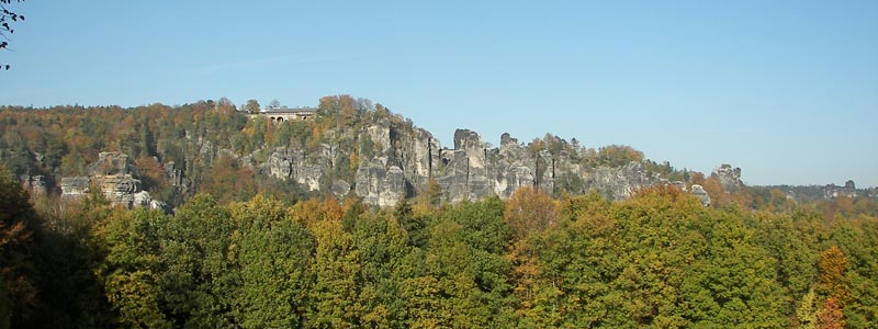 Blick zur Bastei vom Rauenstein