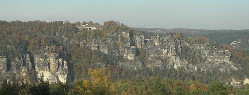 Blick vom Rauenstein zur Bastei